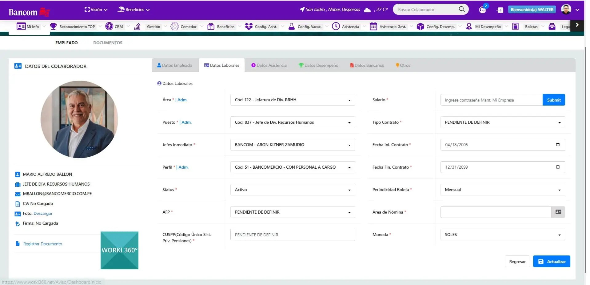 ¿Cómo un sistema de información de recursos humanos (HRIS) mejora la eficiencia operativa en la gestión de personas?